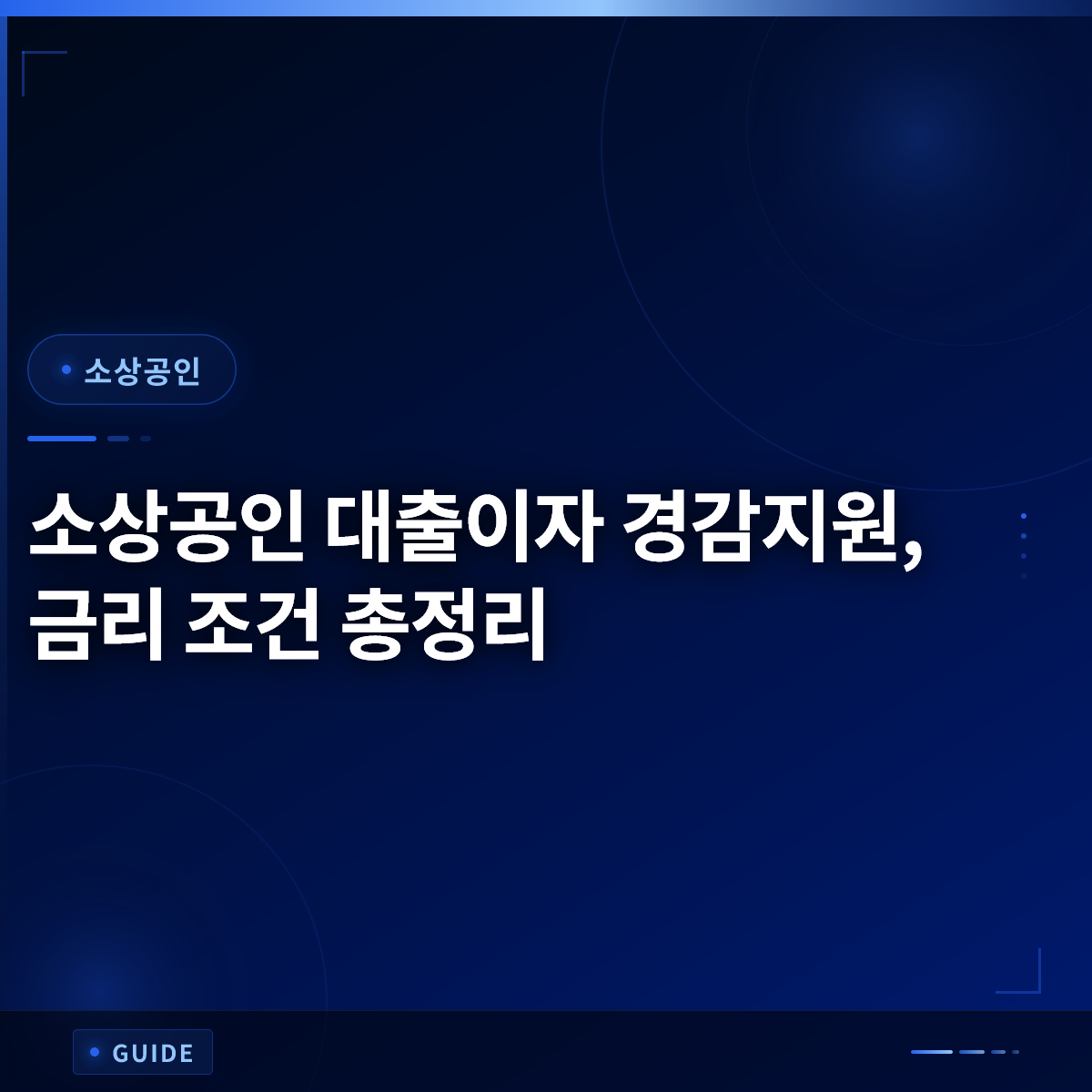 소상공인 대출이자 경감지원, 금리 조건 총정리