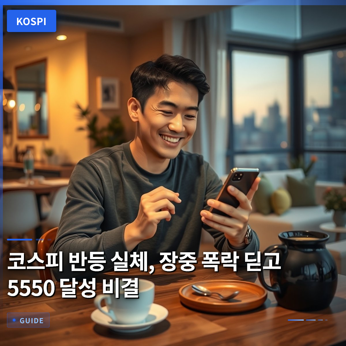 코스피 반등 실체, 장중 폭락 딛고 5550 달성 비결