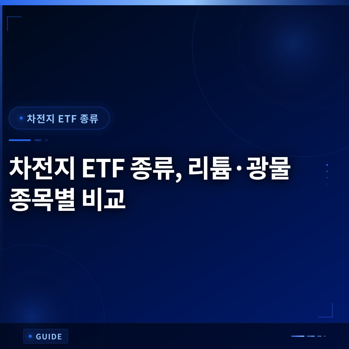 차전지 ETF 종류, 리튬·광물 종목별 비교