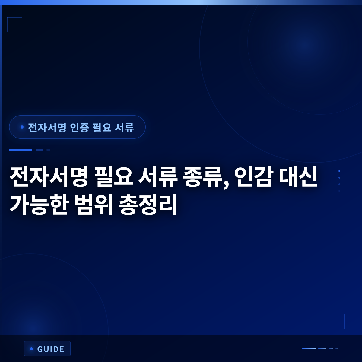 전자서명 필요 서류 종류, 인감 대신 가능한 범위 총정리