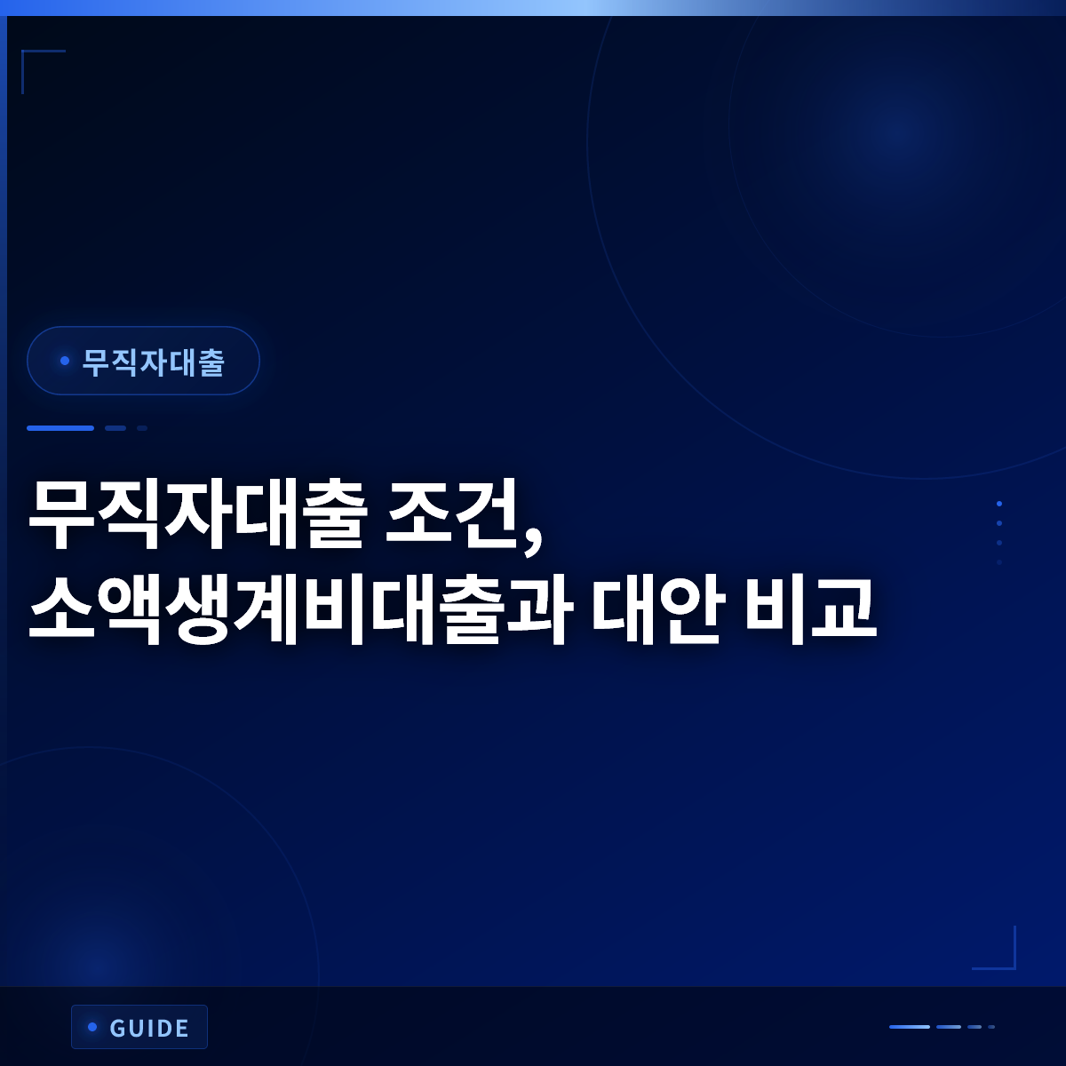 무직자대출 조건, 소액생계비대출과 대안 비교