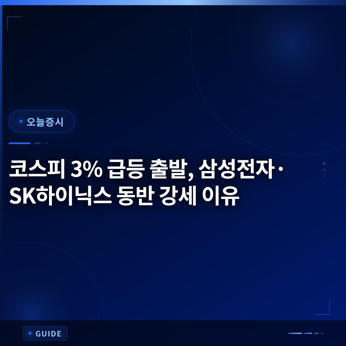 코스피 3% 급등 출발, 삼성전자·SK하이닉스 동반 강세 이유 코스피 3% 급등 출발, 삼성전자·SK하이닉스 동반 강세 이유