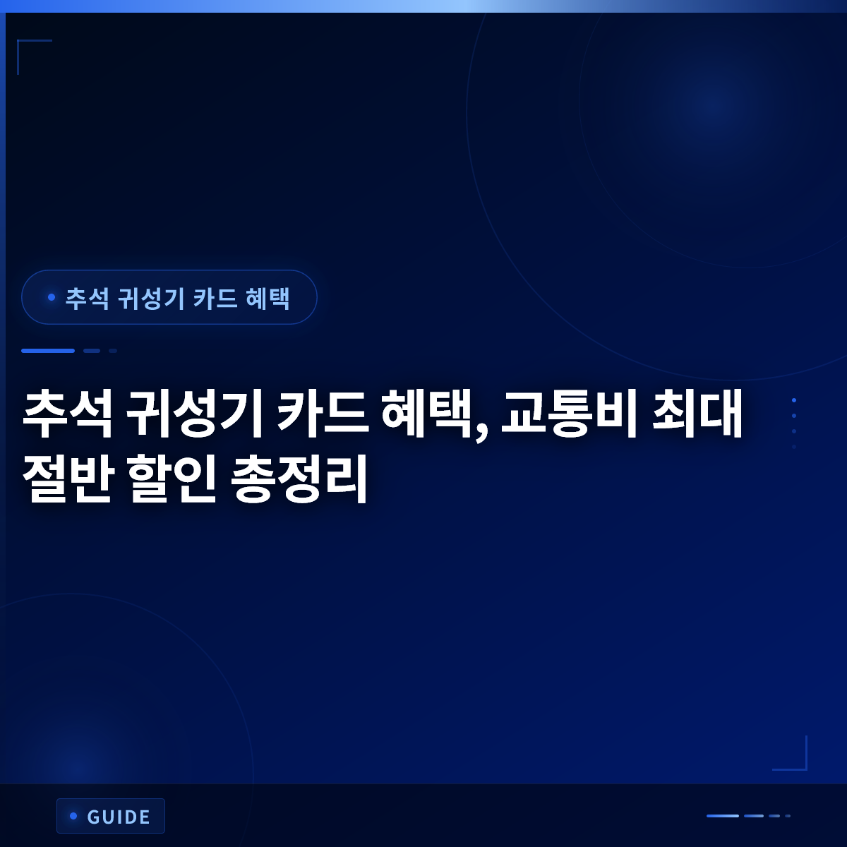 추석 귀성기 카드 혜택, 교통비 최대 절반 할인 총정리