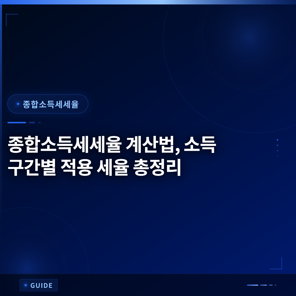 종합소득세세율 계산법, 소득 구간별 적용 세율 총정리
