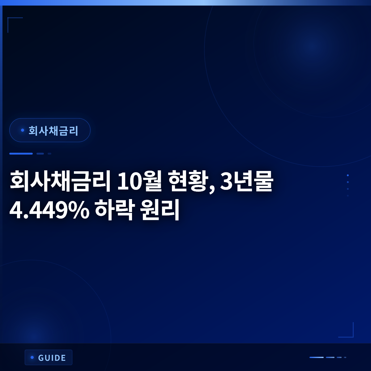 회사채금리 10월 현황, 3년물 4.449% 하락 원리 회사채금리 10월 현황, 3년물 4.449% 하락 원리