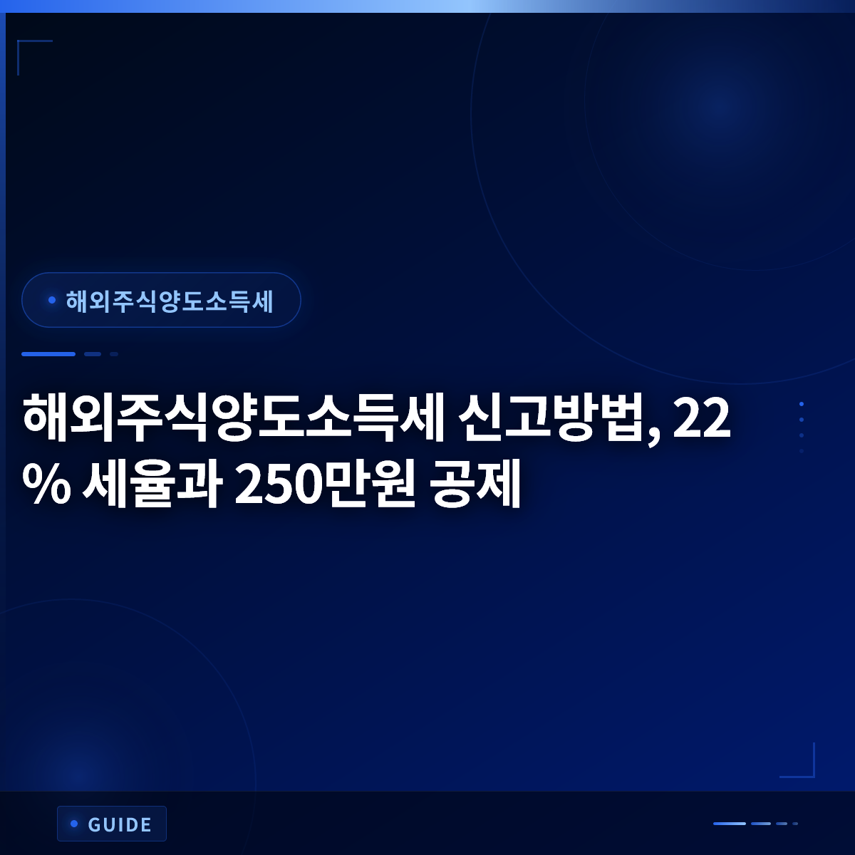 해외주식양도소득세 신고방법, 22% 세율과 250만원 공제 해외주식양도소득세 신고방법, 22% 세율과 250만원 공제
