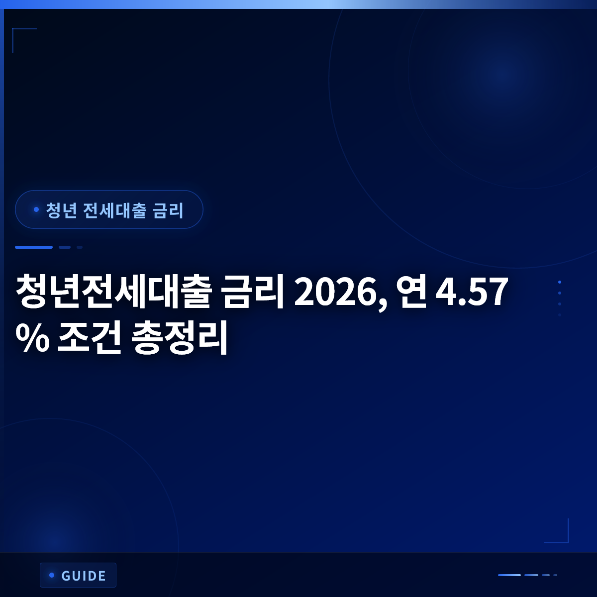 청년전세대출 금리 2026, 연 4.57% 조건 총정리 청년전세대출 금리 2026, 연 4.57% 조건 총정리