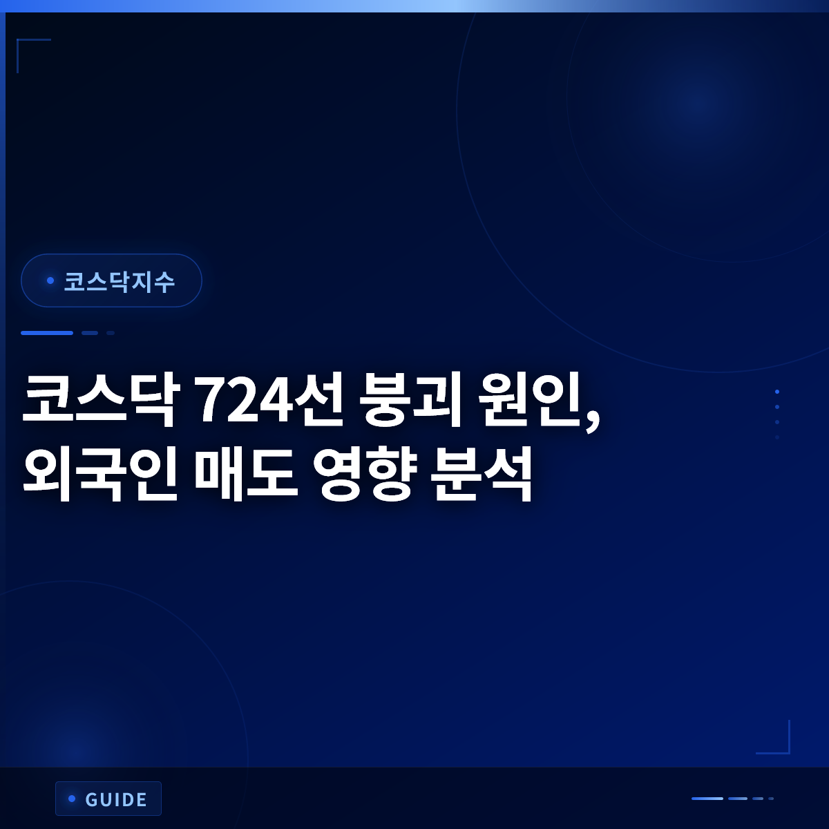 코스닥 724선 붕괴 원인, 외국인 매도 영향 분석