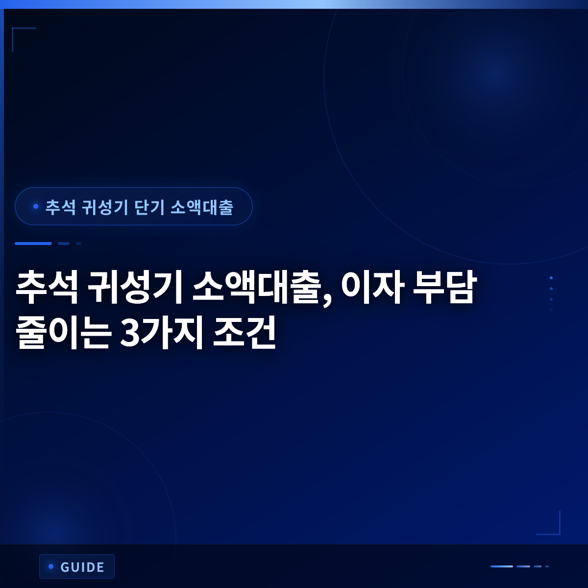 추석 귀성기 소액대출, 이자 부담 줄이는 3가지 조건